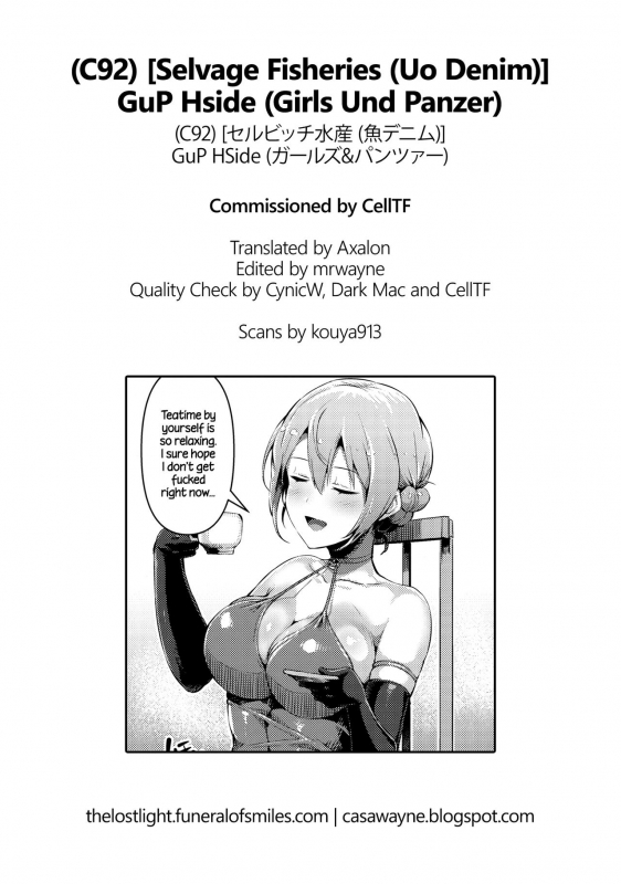 (C92) [Selvage Fisheries (Uo Denim)] GuP Hside (Girls und Panzer) [English] =TLL + CW=_21