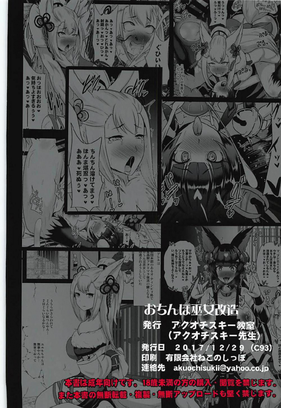 (C93) [Akuochisukii Kyoushitsu (Akuochisukii Sensei)] Ochinpo Miko Kaizou (Granblue Fantas_25