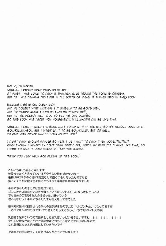 (CLIMAX HUNT 5) [Fukahire (Hekiru)] Rifujin wa Gokigen  Happy Nonsense (Hunter x _24