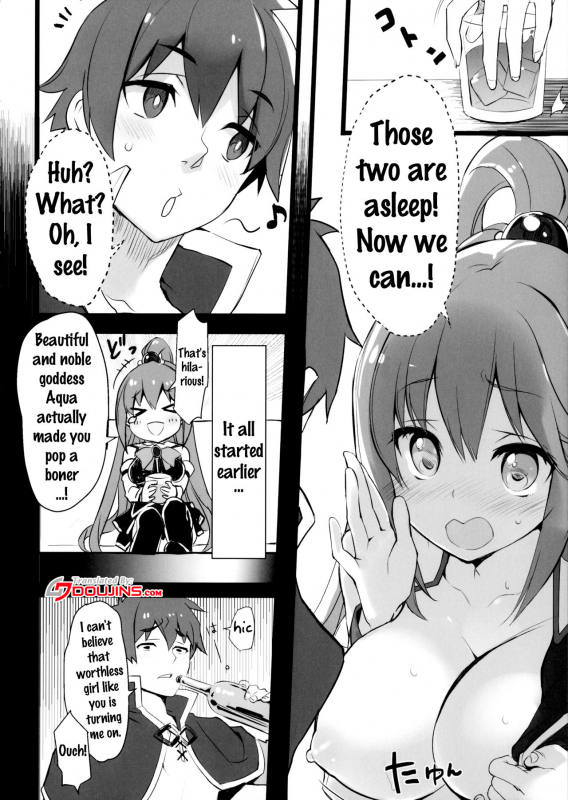 (COMIC1☆11) [WASABI (Tatami)] Hyaku Percent Osake no Sei (Kono Subarashii Sekai ni S_04