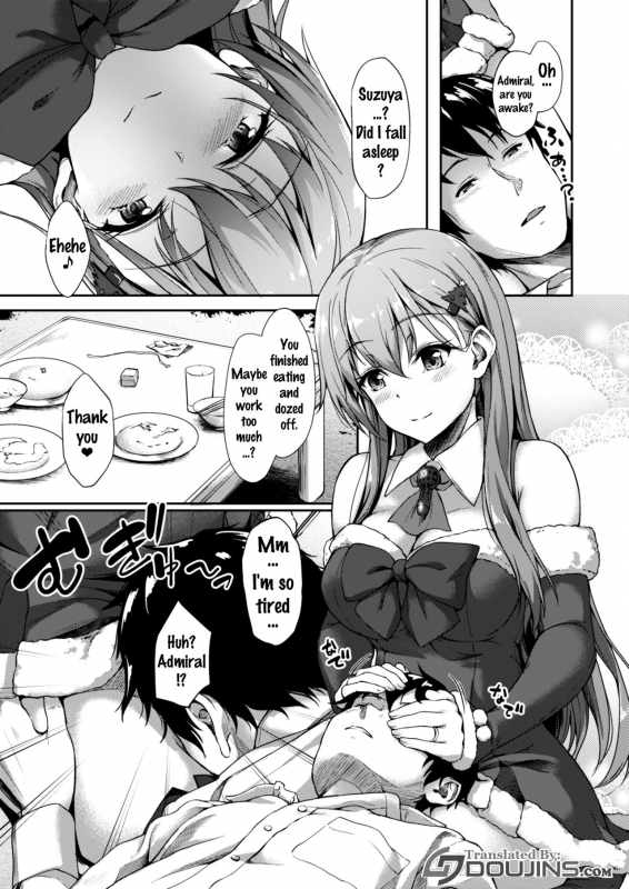 (COMIC1☆11) [Yusaritsukata (Awayume)] Suzuya Santa to Amai Yoru (Kantai Collection -KanC_01