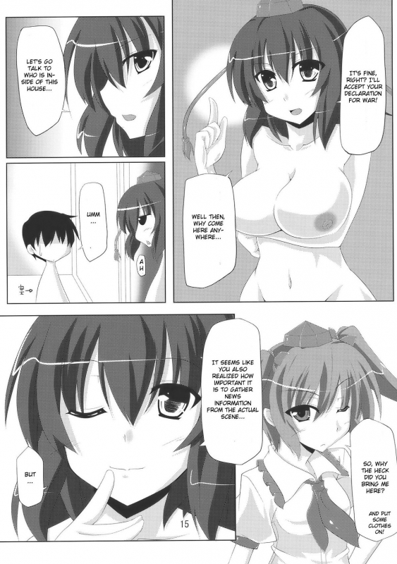 (COMIC1☆4) [Amadeus no Isan (Fujihara Shu, Aoba Shou)] Tengu FEVER (Touhou Project) [English] [CGrasca_14
