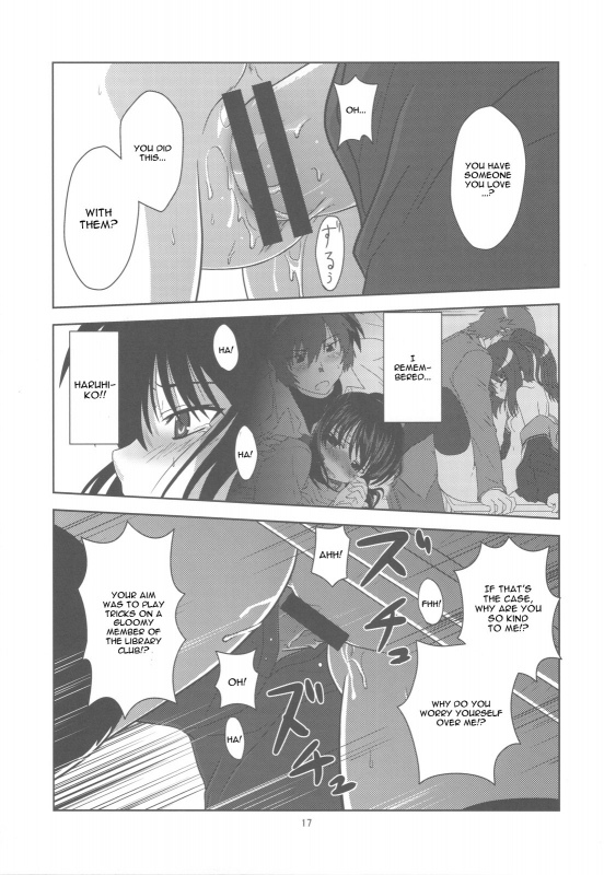 (COMIC1☆4) [Circle Credit (Akikan)] Kyonko de Shoushitsu (The Melancholy of Haruhi Suzumiya) _15
