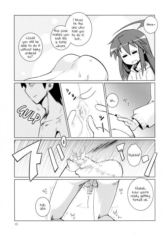 (COMIC1☆7) [Shichimen Soka (Sturkey)] Konata Plays with your Butt (Lucky Star) [English] =SW=_12