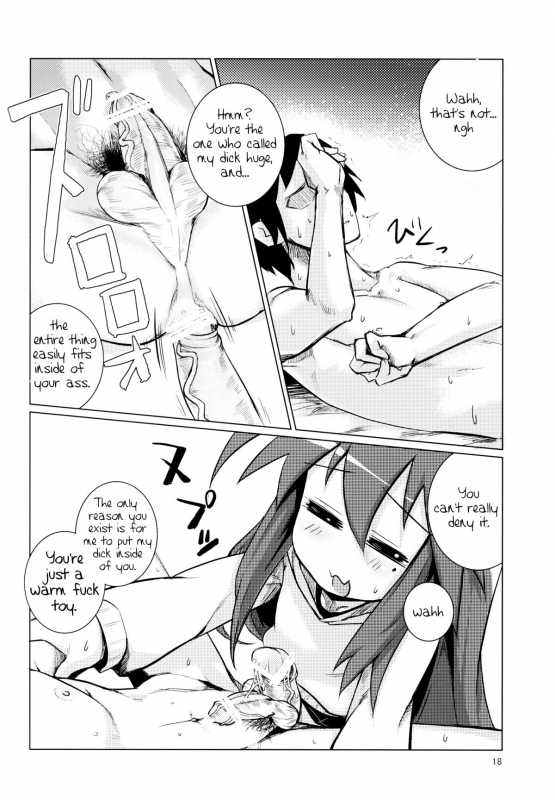 (COMIC1☆7) [Shichimen Soka (Sturkey)] Konata Plays with your Butt (Lucky Star) [English] =SW=_17