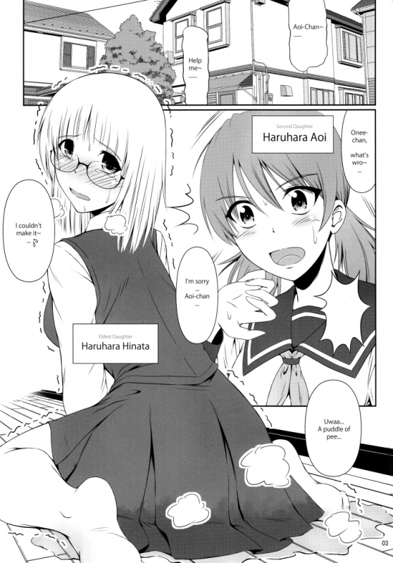 (COMIC1☆8) [Atelier Lunette (Mikuni Atsuko)] Naisho Nano! -Haruhara-ke San Shimai Monogatari- [English]_01