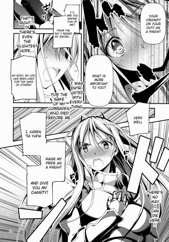 (COMIC1☆8) [Kikurage-ya (Kikurage)] Kuro no Ryman to Kishi Yufia [English] {KFC Translations}_10