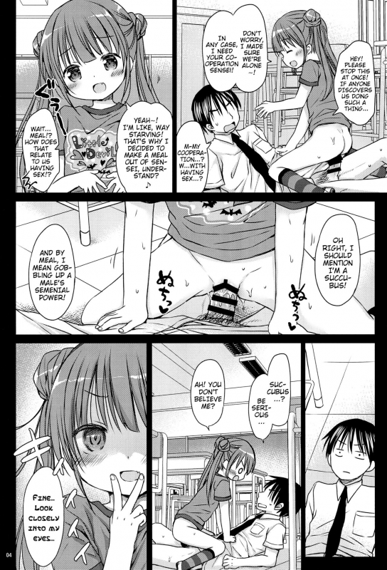 (COMITIA124) [Rico-ba (Rico)] Loli Succubus no Oshokuji Time  Loli Succubus' Mealtime [English] {Mis_03