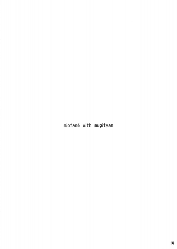 (CT16) [Nama Cream Biyori (Nanase Meruchi)] Mio-tan! 6 Mugi-chan to (K-ON!) [English]_17