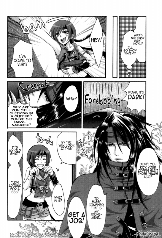 (Comic Planet Tokorozawa 4) [Ningen Modoki (Random)] Yuffie to Kanoke Otoko (Final Fantasy_09