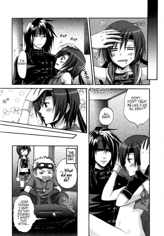 (Comic Planet Tokorozawa 4) [Ningen Modoki (Random)] Yuffie to Kanoke Otoko (Final Fantasy_23