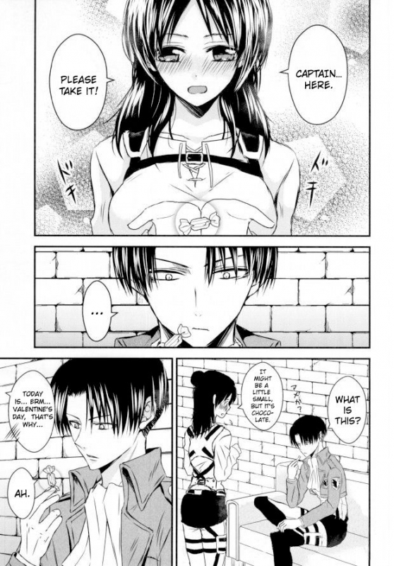 (FALL OF WALL5) [Gekidan Futari (Yukiruru)] ChocoEre! (Shingeki no Kyojin) [English] {Hennojin}_01