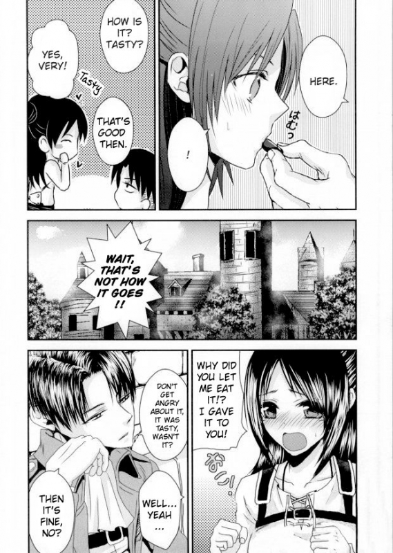 (FALL OF WALL5) [Gekidan Futari (Yukiruru)] ChocoEre! (Shingeki no Kyojin) [English] {Hennojin}_04