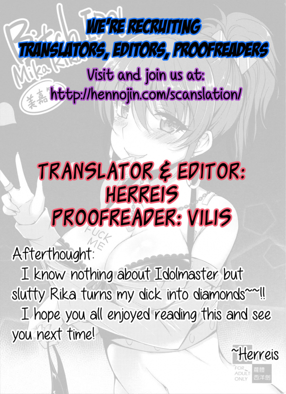 (FF26) [Loli Seiyouken (Panbai)] Bitch IDOL Mika Rika -Mika Hen- (THE IDOLM@STER CINDER_11