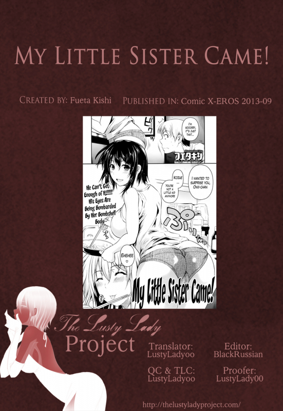 (Fueta Kishi) My Little Sister Came!(Comic X-EROS 2013-09)[ENG][The Lusty Lady Project]_24