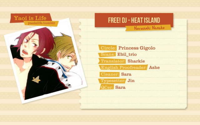 (GOOD COMIC CITY 20) [Princess Gigolo (Narazaki Neneko)] Heat Island (Free!) [English] [Yaoislife]_21