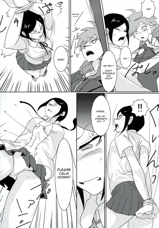 (Gakuen Trial) [Hanaji (Douman Ao)] Psycho x Fake (Danganronpa) [English] [Amamiami-kun]_11