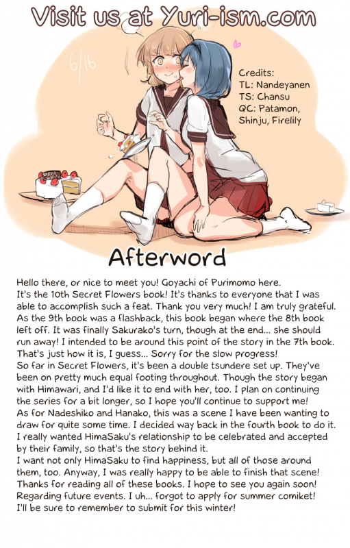 (GirlsLoveFestival 17) [Purimomo (Goyac)] Himegoto Flowers 10  Secret Flowers 10 (YuruYuri) [E_22