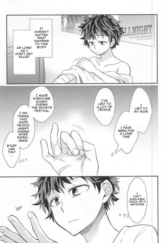 (Hanjuku Hero Life 2) [bb (Ume)] M no Yuigon  Kinou o Kazoeru Mono (My Hero Academia) [English]_19