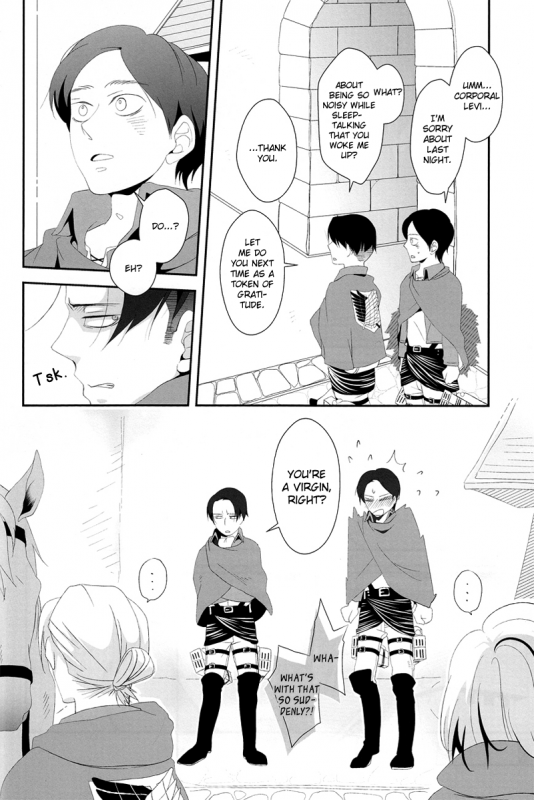 (HaruCC18) [VERITE (Futsuka)] Yogoto, Hono Kurai Fuchi e Ochite Yuku (Shingeki no Kyojin) [_17