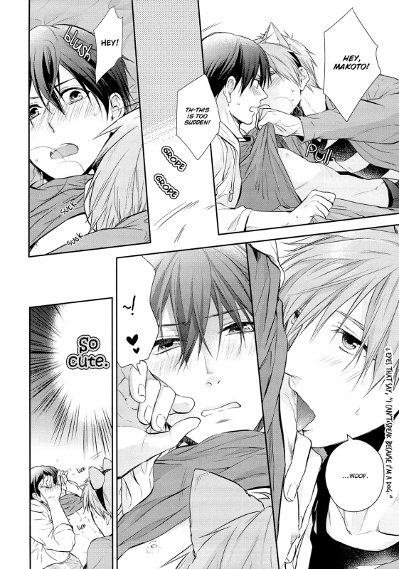 (HaruCC19) [GO MAD (Suzaka Shina)] Haru-chan no Wanko (Free!) [English] {Baka Dumb Aho Scans}_16