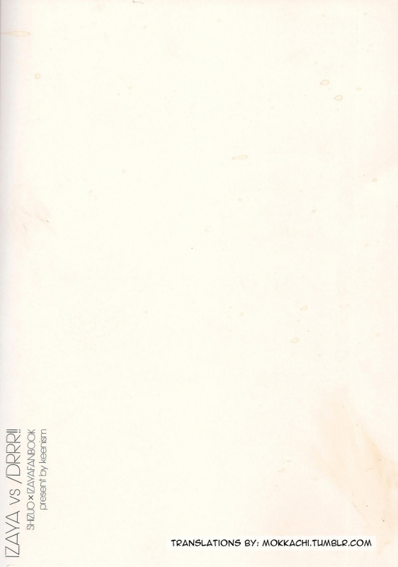 (Ikebukuro Crossroads × 6) [keenism (keeny)] IZAYA vs (Durarara!!) [English] [Mokkachi]_25