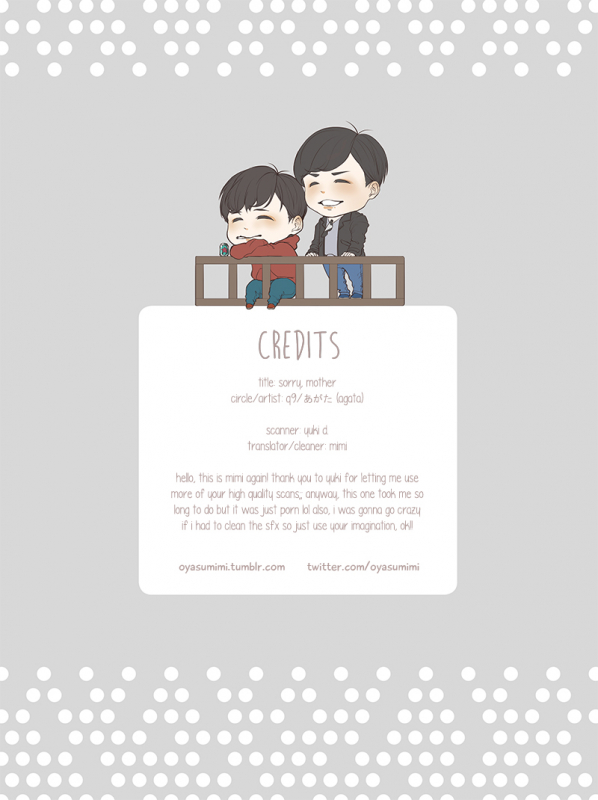 (Kahou wa Nete Matsu HARU21) [q9 (Agata)] Gomen ne, Kaa-san  Sorry, mother (Osomatsu-san) [Engl_31