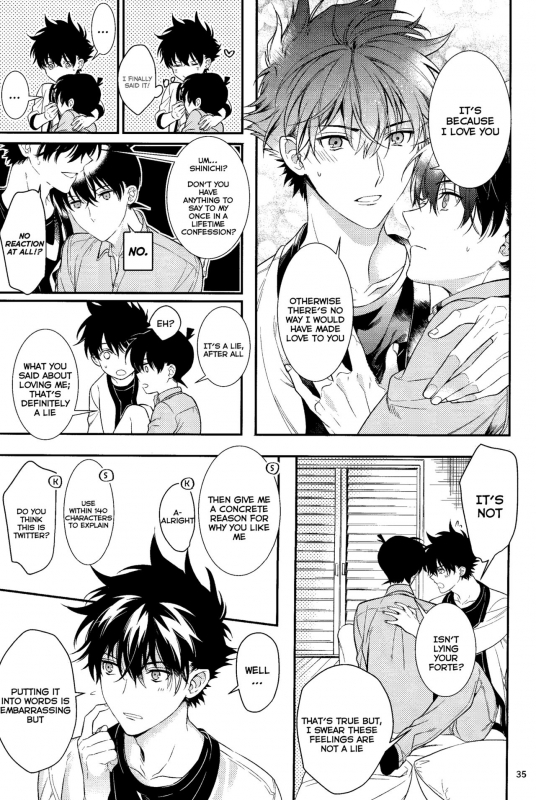 (Koi wa Nankai x Shinrisen!) [Tetsu-Sabi (Roa)] Uso wa Koi no Hajimari (Detective Conan) [English] [Ao]_33
