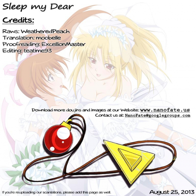 (Mimiket 28) [Kohakura. (Kohaku.)] Sleep My Dear (Mahou Shoujo Lyrical Nanoha) [English] [moobelle]_26