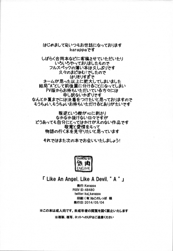 (Mou Nanimo Kowaku Nai 14) [karappa (karappa)] Like An Angel. Like A Devil.  A  (Puella M_28