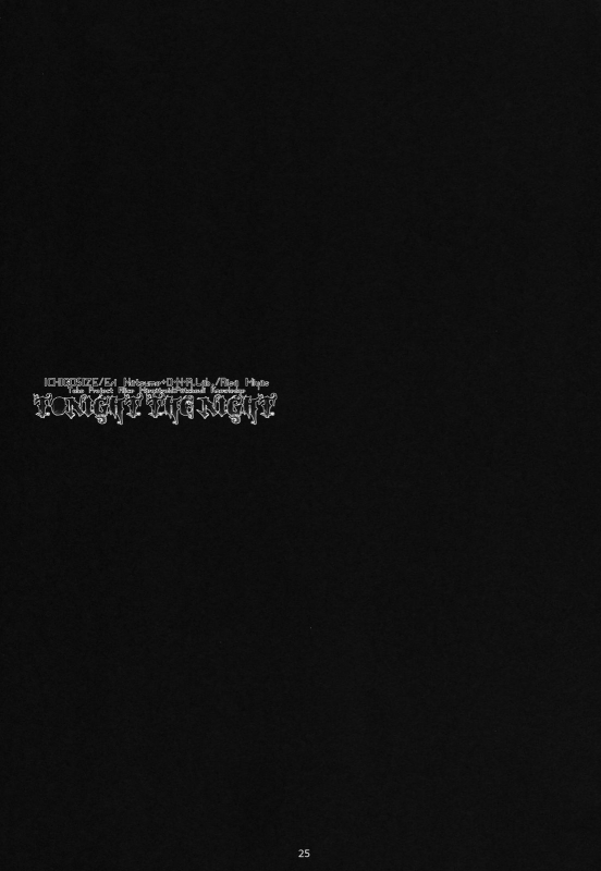 (Reitaisai 9) [D.N.A.Lab., Ichigo Size (Miyasu Risa, Natsume Eri)] Tonight The Night_23