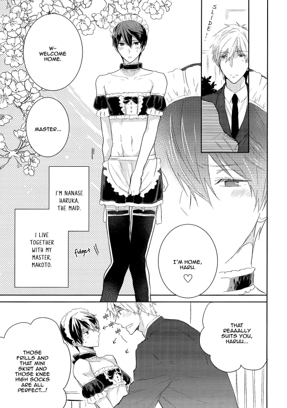 (Renai Endorphin 3) [Sneeeze (Kubu)] Kocchi Muite Maid-san  Over Here, Maid-san (Free!) [English_03