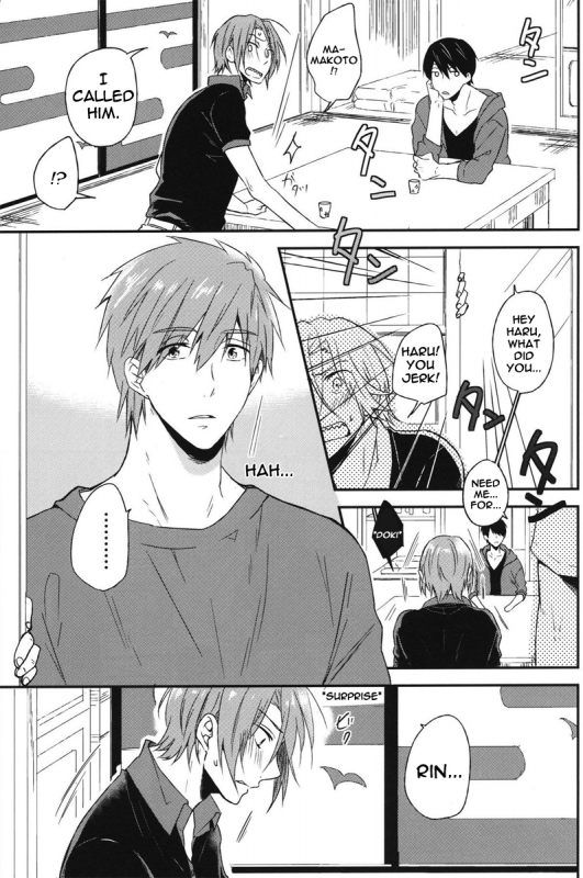 (Renai Jaws 2) [Usagi-san to Kuma (Aizawa)] Pun! Pun! (Free!) [English] [Rapinii]_13