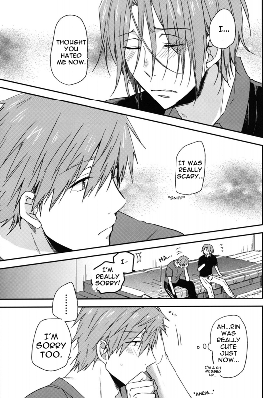 (Renai Jaws 2) [Usagi-san to Kuma (Aizawa)] Pun! Pun! (Free!) [English] [Rapinii]_19