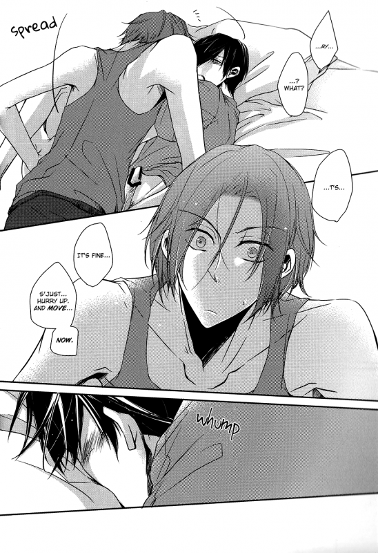 (Renai Jiyuugata! Natsu Honban) [OZ (Shinano)] Vidro No Asa  Glass Morning (Free!) [Englis_06