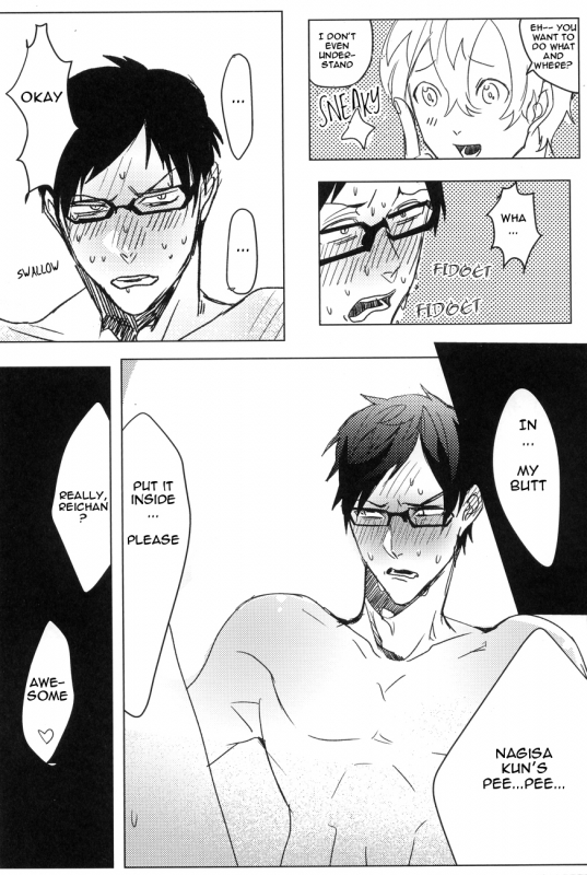 (Renai Jiyuugata! Natsu Honban) [Uchuu (Hikoushi)] Rei-chan, Kirei da yo! (Free!) [English] [ebil_trio]_16