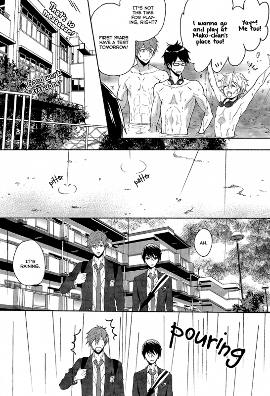 (Renai Jiyuugata! Natsu Honban) [mememery (hash)] Rainy Day (Free!) [English] [Rotten Scans + BangAqua]_03