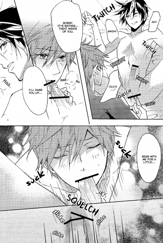 (Renai Jiyuugata! Natsu Honban) [mememery (hash)] Rainy Day (Free!) [English] [Rotten Scans + BangAqua]_12