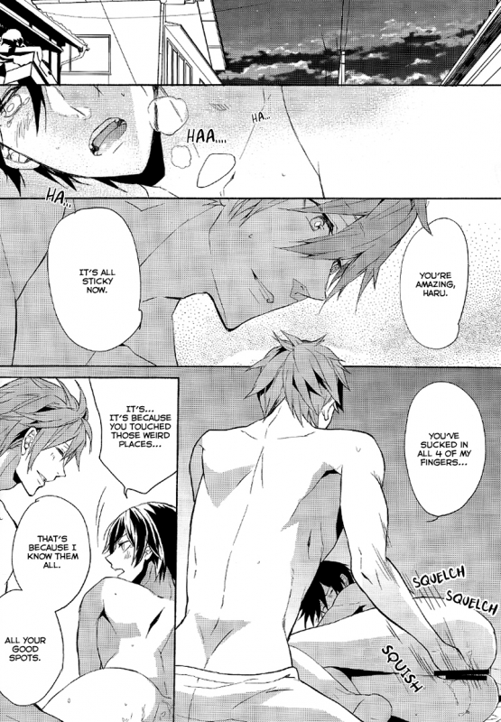 (Renai Jiyuugata! Natsu Honban) [mememery (hash)] Rainy Day (Free!) [English] [Rotten Scans + BangAqua]_13