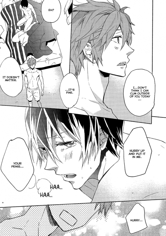 (Renai Jiyuugata! Natsu Honban) [mememery (hash)] Rainy Day (Free!) [English] [Rotten Scans + BangAqua]_15