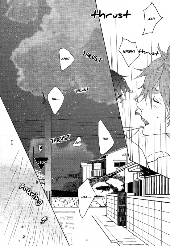 (Renai Jiyuugata! Natsu Honban) [mememery (hash)] Rainy Day (Free!) [English] [Rotten Scans + BangAqua]_19