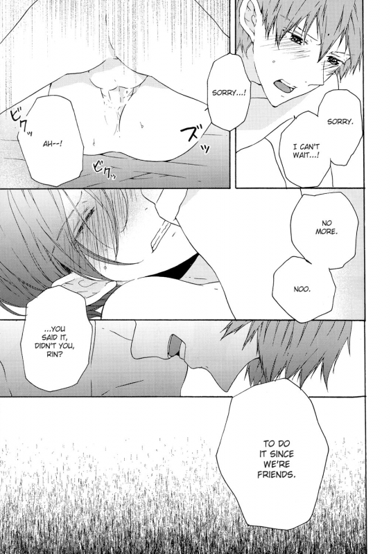 (Renai Jiyuugata! Osaka Taikai 2) [kiri (Fami)] Unmei Ja Nai Hito (Free!) [English] [yefione]_23