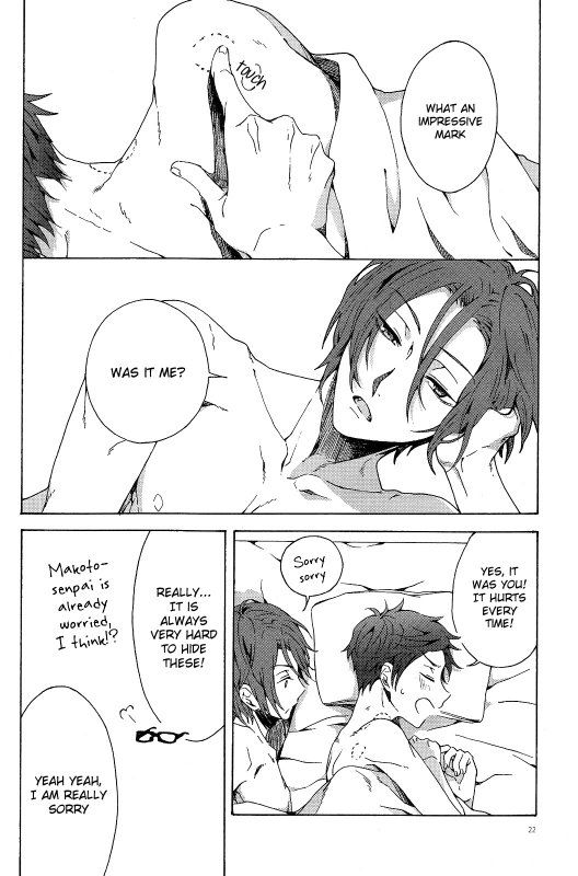 (Renai Jiyuugata! entry4) [iroiro (Mizore)] Warui Kuse (Free!) [English] [Holy Mackerel]_20
