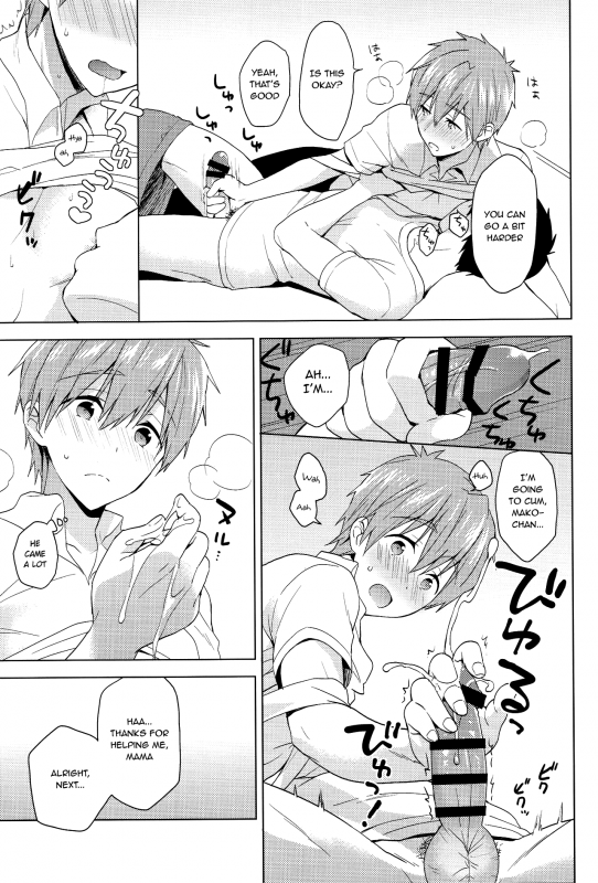 (Renai Shachuation 6) [Monukenokara (Mo)] Makoto-kun to Omamagoto (High☆Speed! -Fre_09