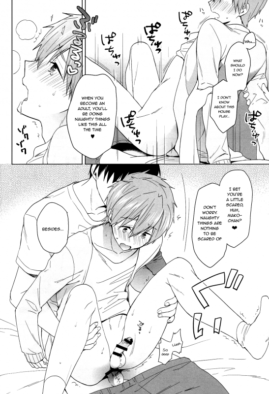 (Renai Shachuation 6) [Monukenokara (Mo)] Makoto-kun to Omamagoto (High☆Speed! -Fre_18