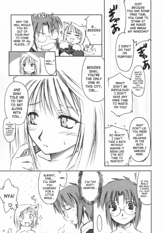 (SC20) [Shimoyakedou (Ouma Tokiichi)] Neko no Kyuujitsu  Cat's Holiday (Tsukihime) [English] [SaHa]_05