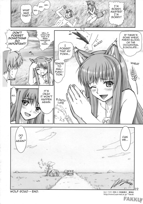 (SC38) [Raijinkai (Harukigenia)] Wolf Road (Ookami to Koushinryou [Spice and Wolf]) [English] [Fakku!]_20