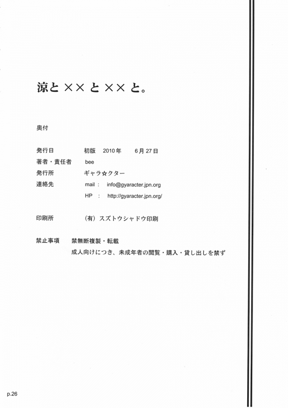 (SC48) [gyara☆cter (bee)] Ryo to XX to XX to. (THE iDOLM@STER) [English] [Little White Butterf_24