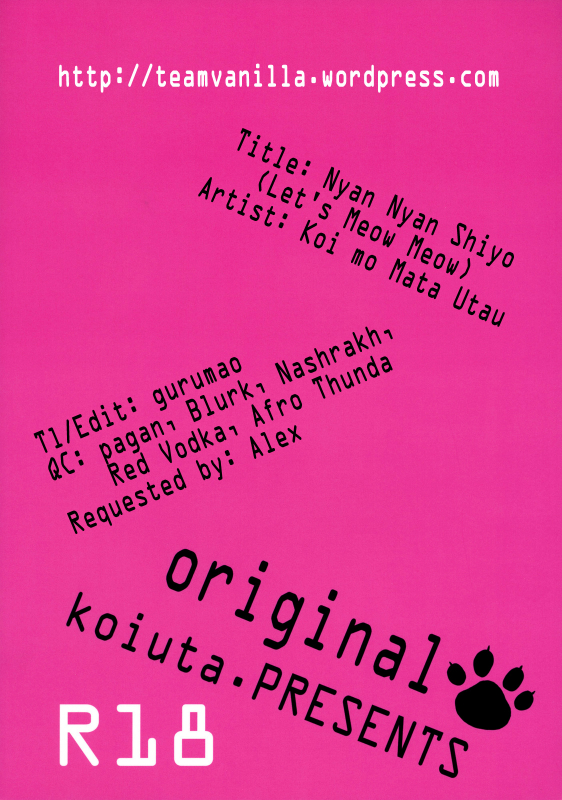 (SC50) [Koi mo Mata Utau. (Amezawa Koma)] Nyan Nyan Shiyo [English] =TV=_17