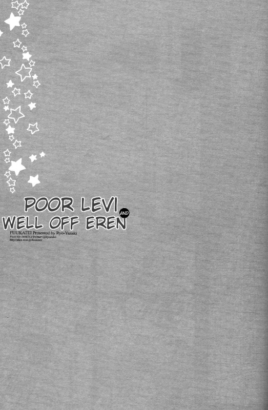 (SPARK8) [Fuukatei (Yazaki Ryoo)] Binbou Levi to Bonbon Eren (Shingeki no Kyojin) [English] [Moy Mo_01